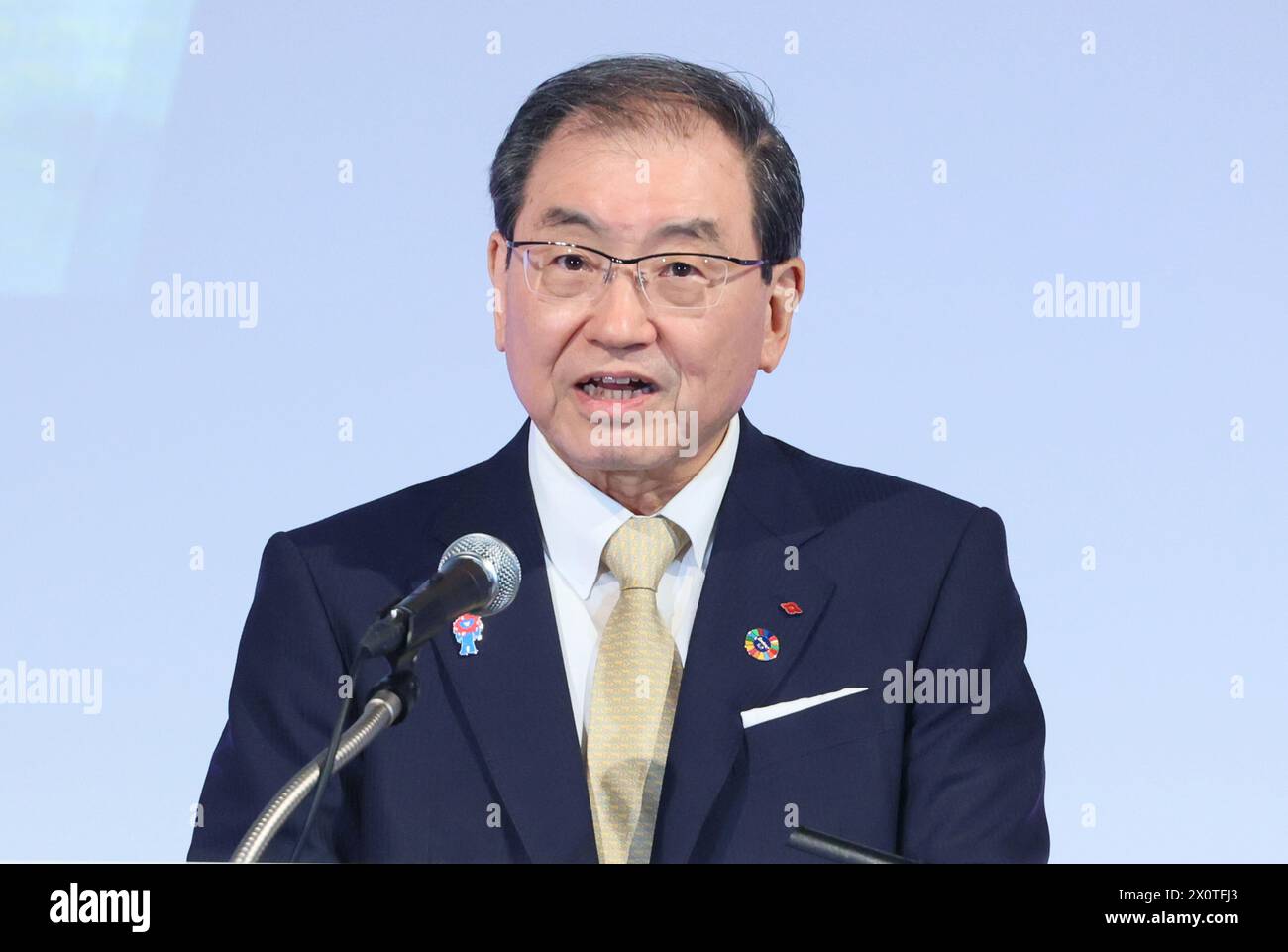 Tokyo, Japan. 13th Apr, 2025. Japan's largest business group Keidanren
