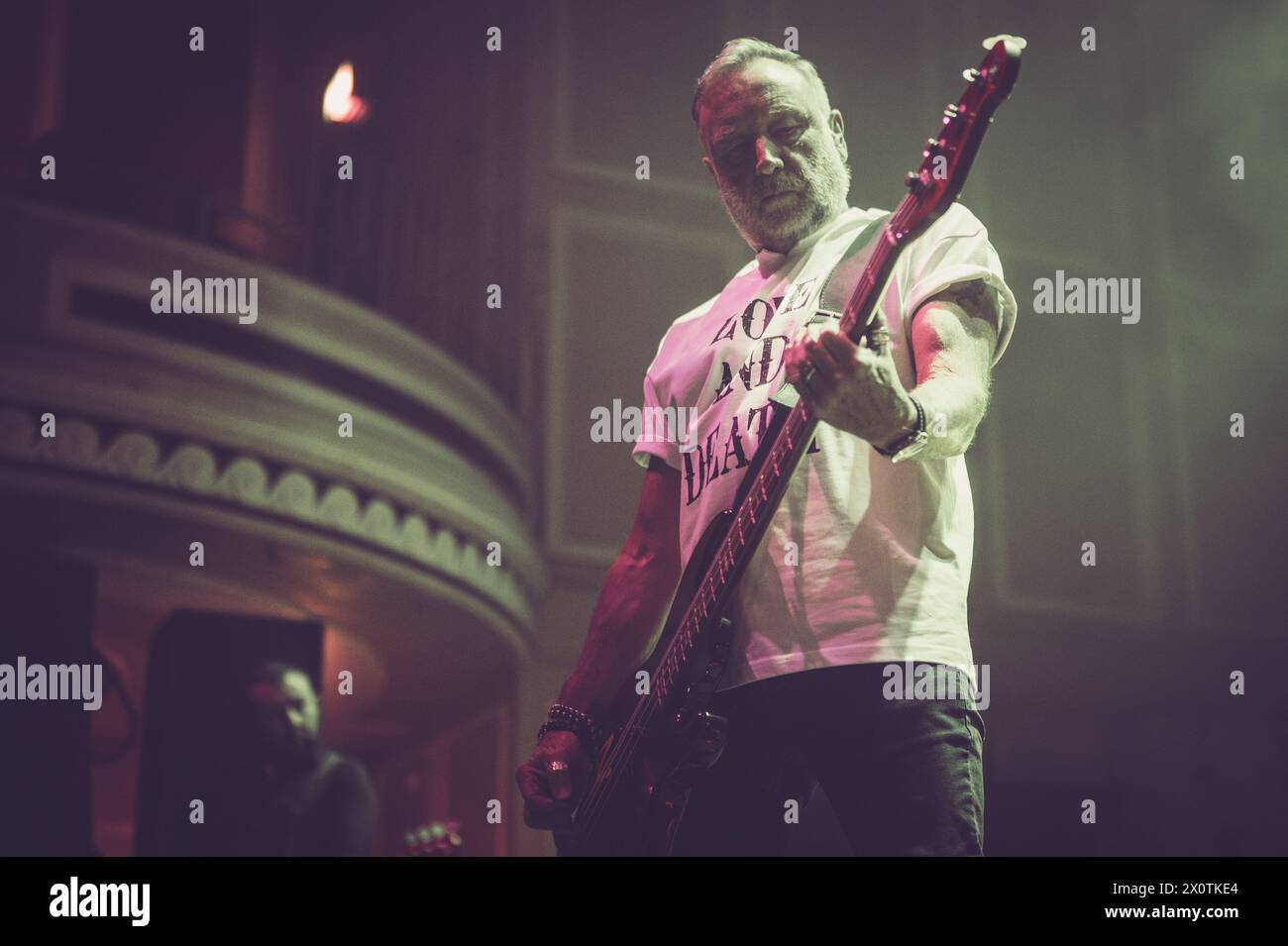 Newcastle, UK. 13th Apr, 2024. Peter Hook And The Light perform at o2 City Hall, Newcastle. Credit: Thomas Jackson/Alamy Live News Stock Photo