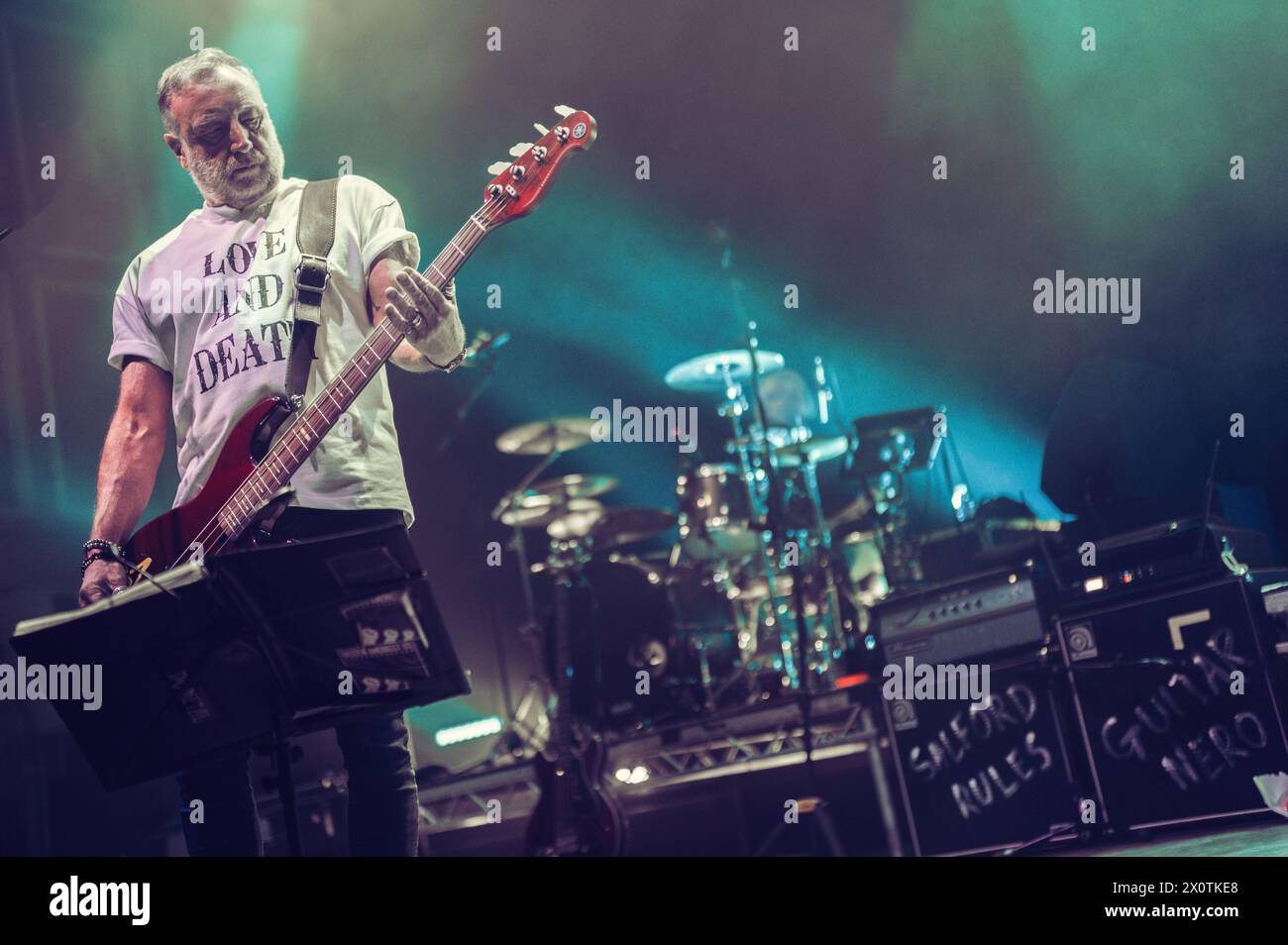 Newcastle, UK. 13th Apr, 2024. Peter Hook And The Light perform at o2 City Hall, Newcastle. Credit: Thomas Jackson/Alamy Live News Stock Photo