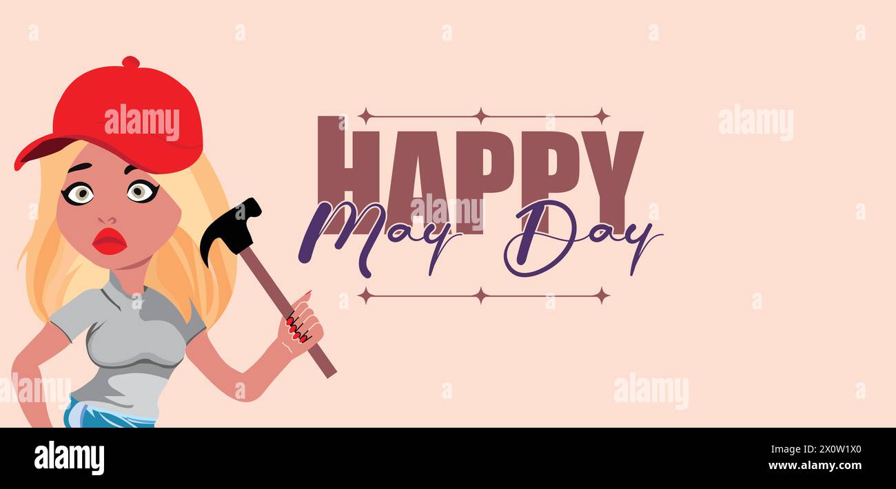 Celebrate May Day in Style with These Beautiful Illustration Stock Vector