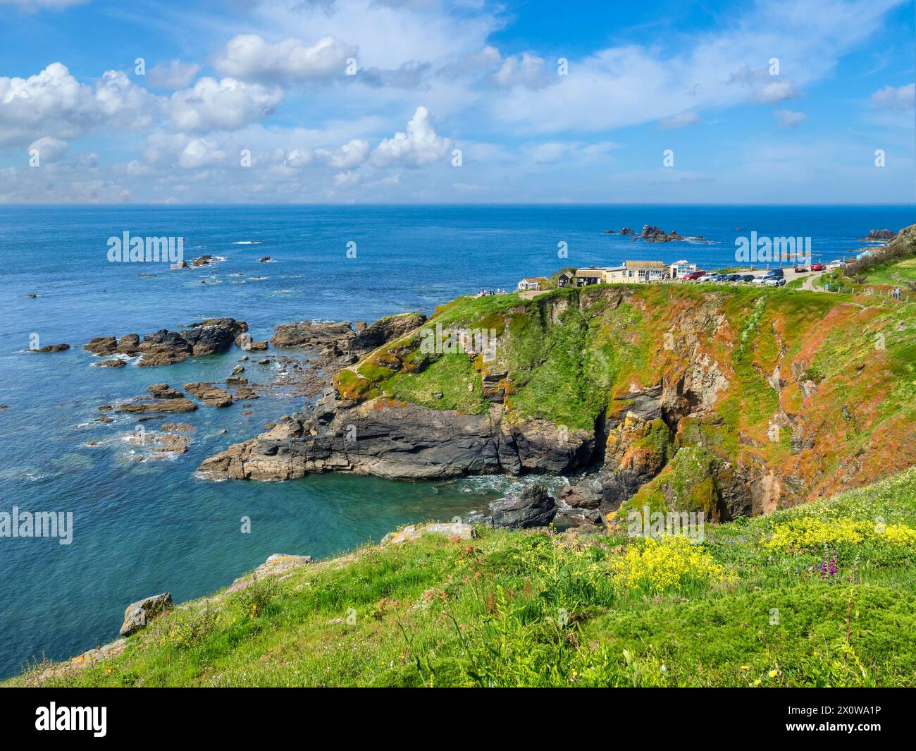 22 May 2023: Lizard Point, Cornwall, UK - Lizard Point, Britain's most southerly point, Cornwall, UK. Stock Photo