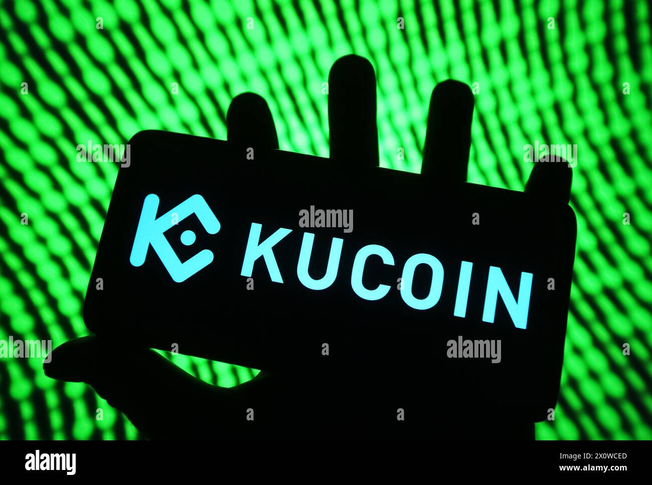 Kucoin crypto exchange logo on a website with blurry stock market  developments in the background, seen on a computer screen Stock Photo -  Alamy