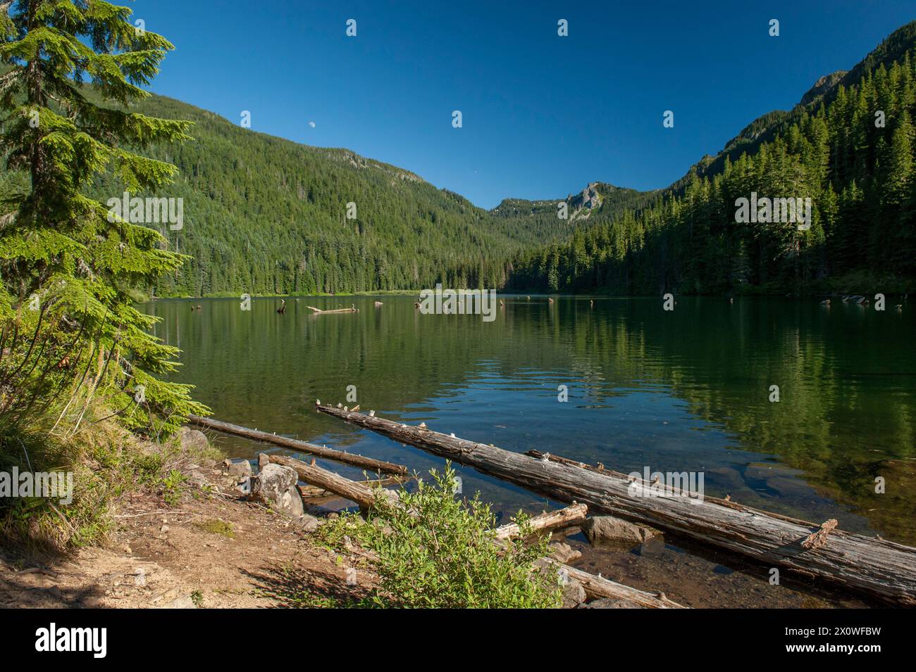 Pamelia Lake, in Oregon's Mt. Jefferson Wilderness Stock Photo