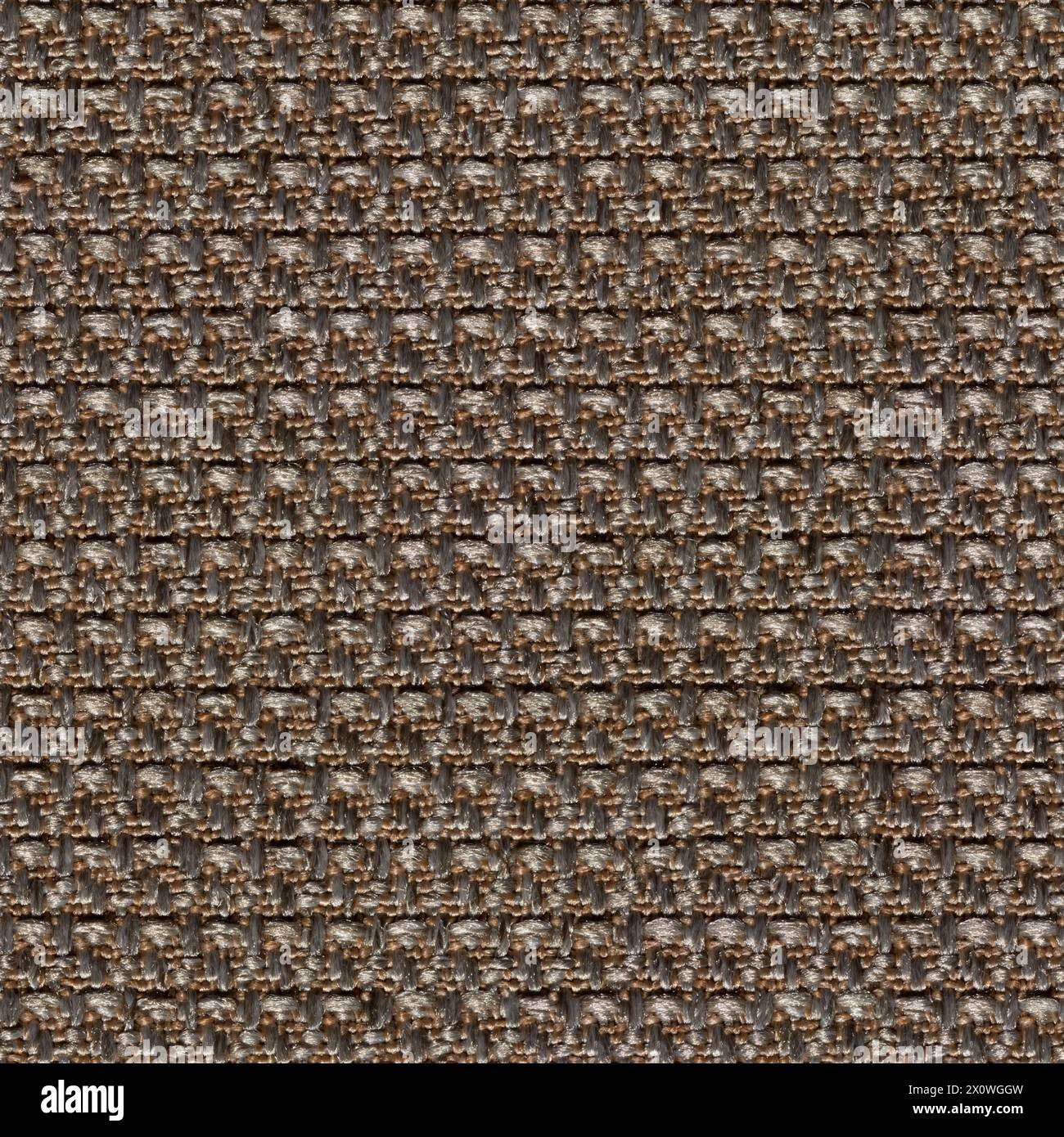 Precise tissue background in expensive brown tone. Seamless square texture. Stock Photo