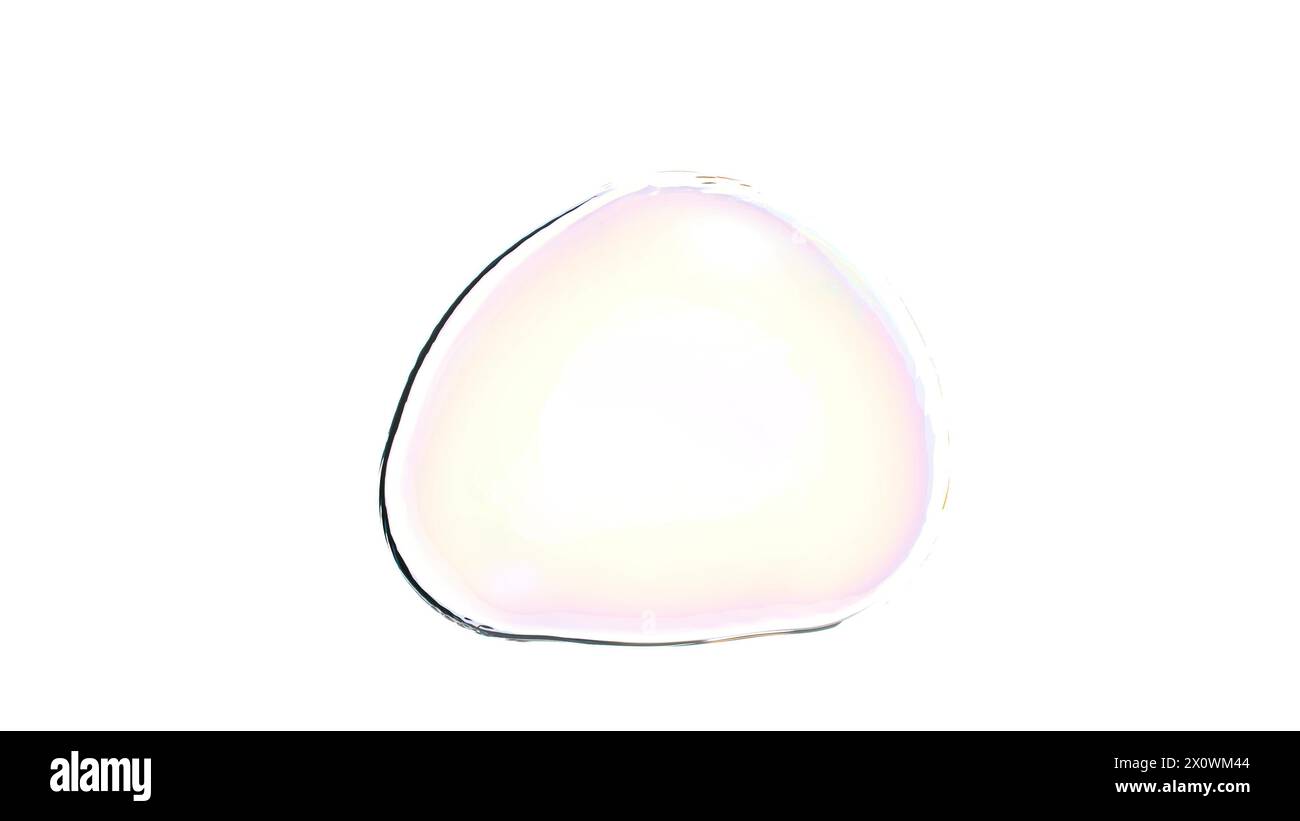 Transparency three metaballs rainbow spheres on white back 3d render ...