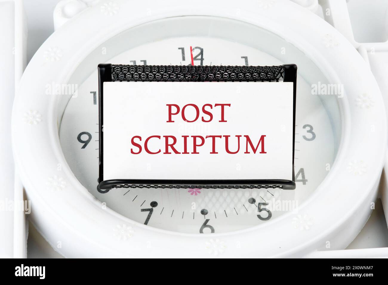 Postscript text hi-res stock photography and images - Alamy