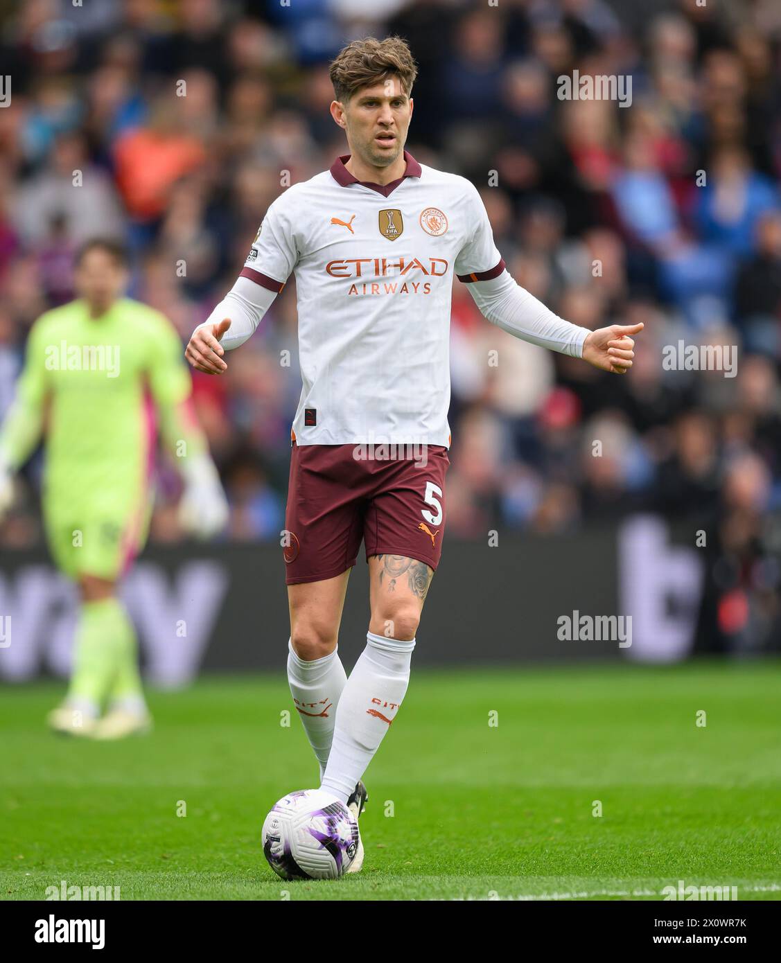 London, UK. 06th Apr, 2024. 06 Apr 2024 - Crystal Palace v Manchester City - Premier League - Selhurst Park. John Stones in action against Crystal Palace. Picture Credit: Mark Pain/Alamy Live News Stock Photo