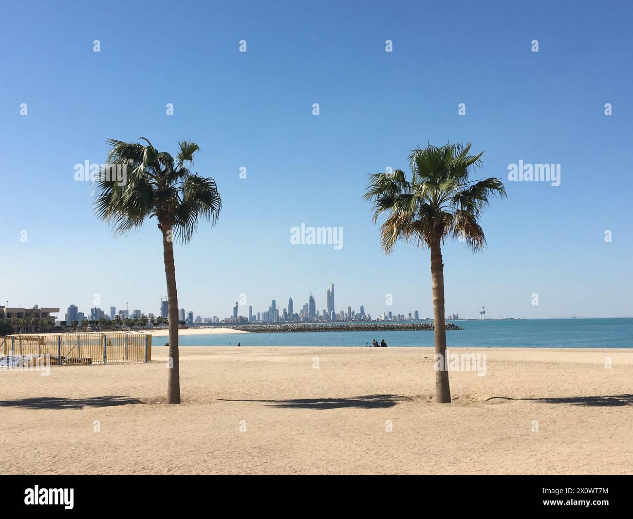 In the desert of Kuwait City, Kuwait Stock Photo