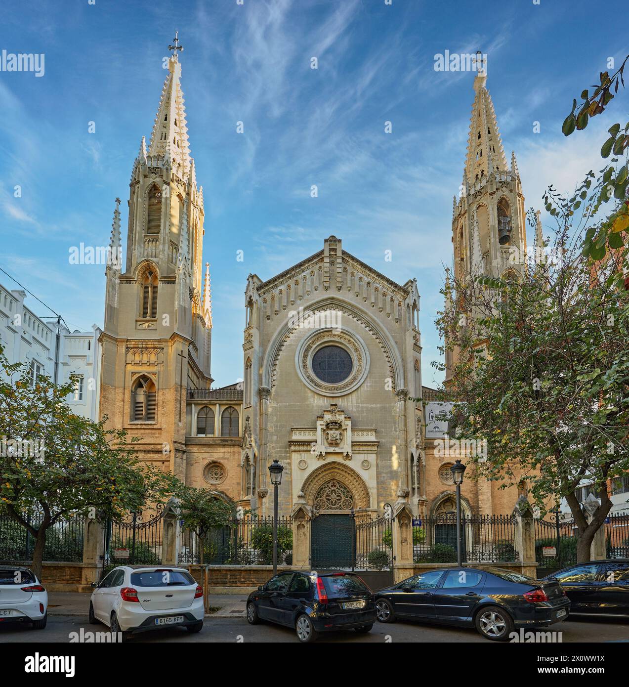 Valencia, Spain; 11-14-2021 Basilica of San Vicente Ferrer in Valencia Stock Photo