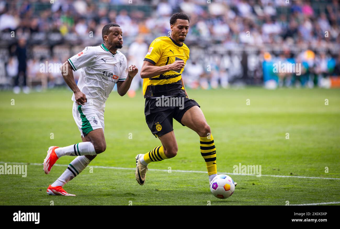 Mönchengladbach Germany. 13th Apr 2024. Alassane Plea (BMG) Felix