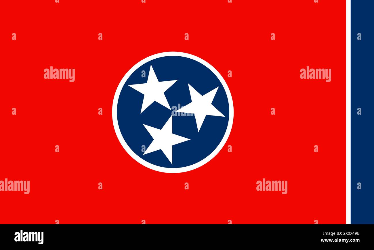State of tennessee Flag Stock Vector
