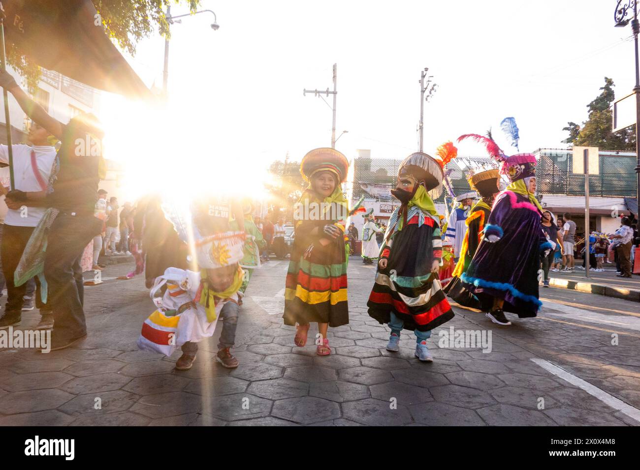 Mexico City, Mexico. 10th Mar, 2024. People dressed in costumes