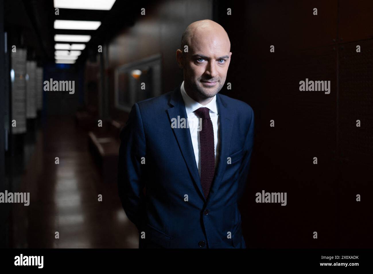 Portrait of French Deputy Minister for Europe Jean Noel Barrot ahead of