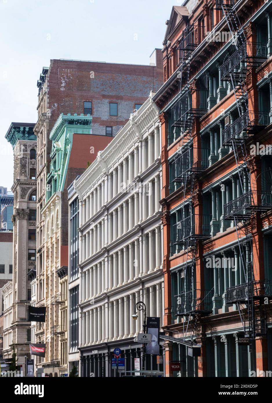 Broadway in SoHo is an historic district, NYC, USA, 2024 Stock Photo
