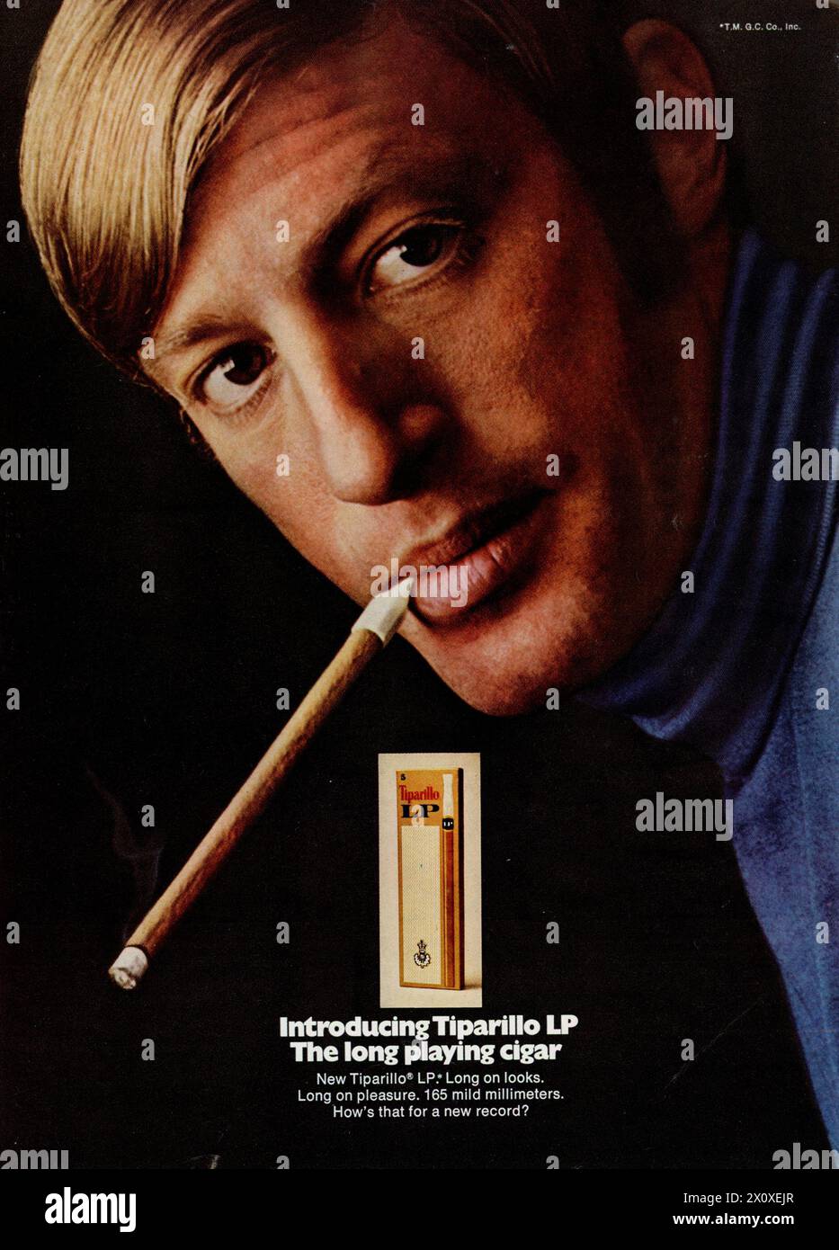 tiparillo cigarettes SWEET The frame has a shadowbox effect in which the print is mounted slightly behind the glass which creates a life 1969 TIPARILLO AD ~ INTRODUCING
