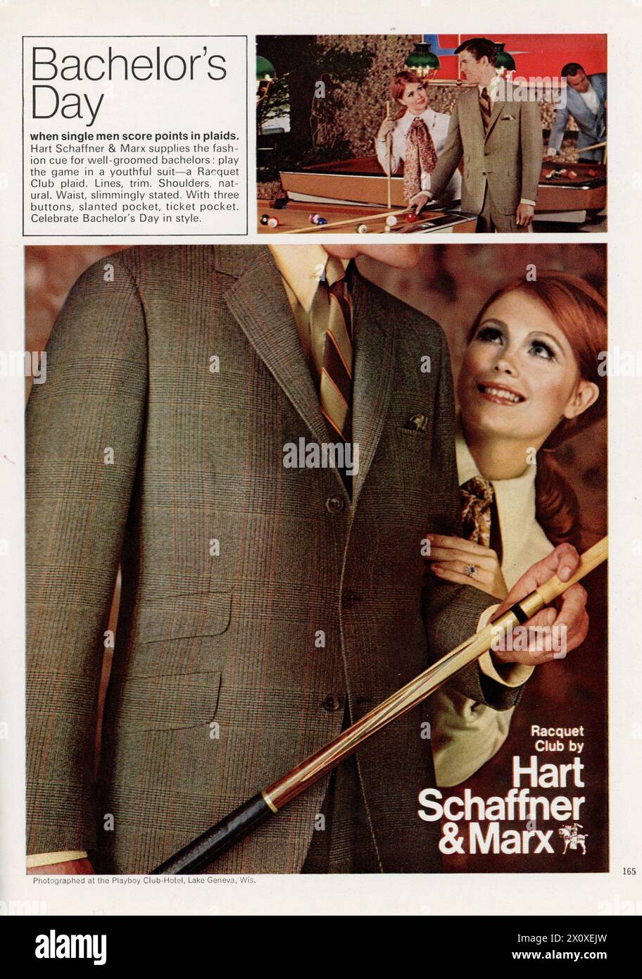 Vintage 'Playboy' magazine March 1969 issue advert, USA Stock Photo