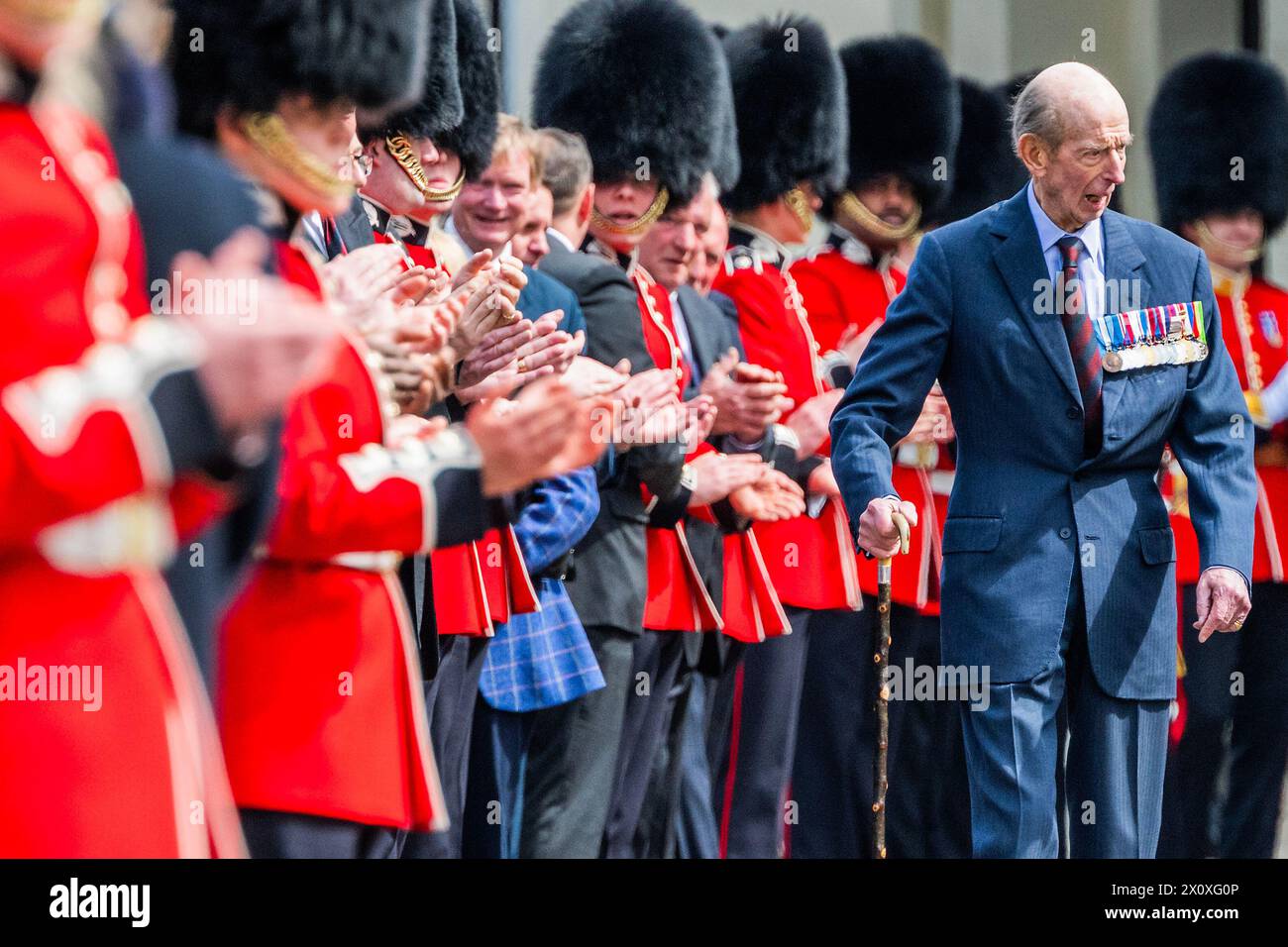 London, UK. 14th Apr, 2024. HRH The Duke of Kent stands down as