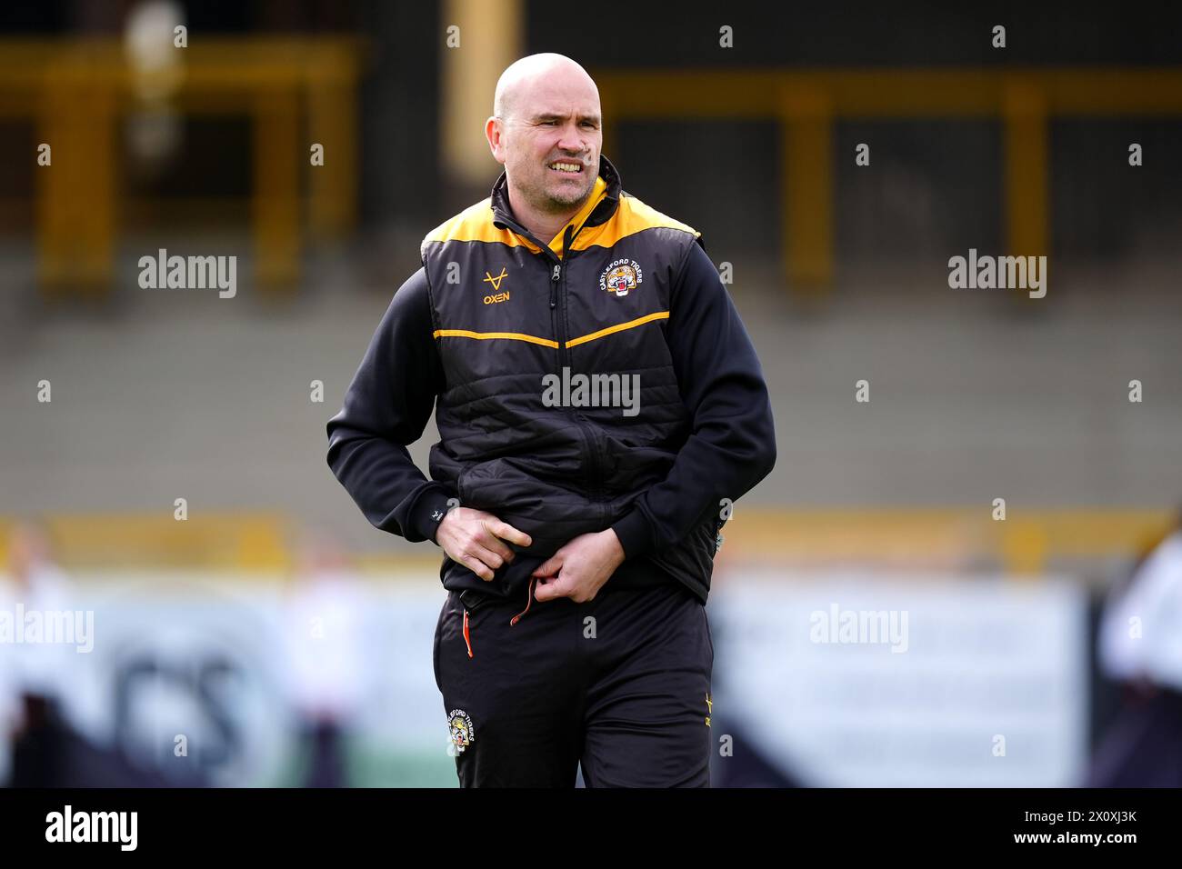Castleford Tigers head coach Craig Lingard before the Betfred Challenge