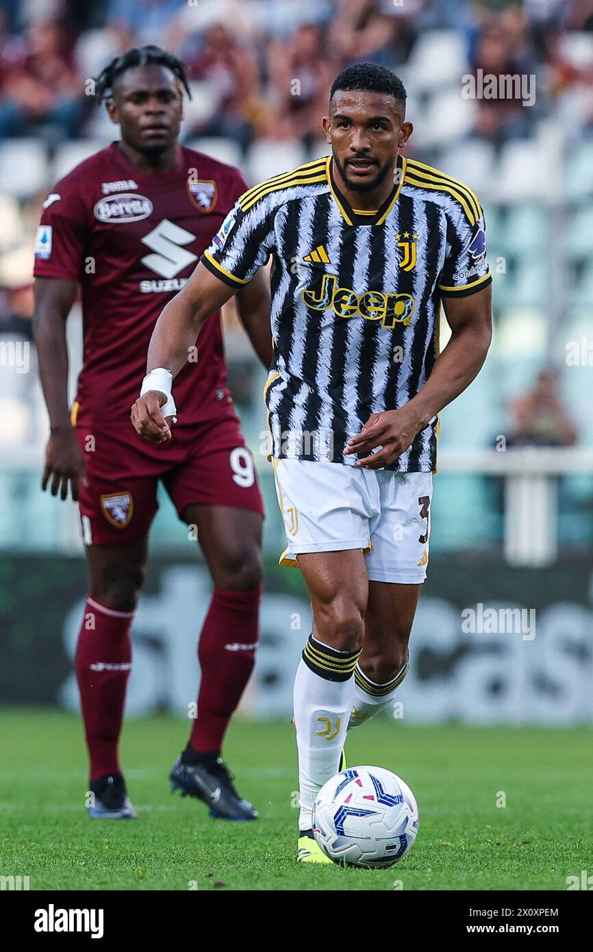 Gleison Bremer of Juventus FC seen in action during the Serie A 2023/24 football match between Torino FC and Juventus FC at Stadio Olimpico Grande Torino. Final score; Torino 0:0 Juventus. Stock Photo