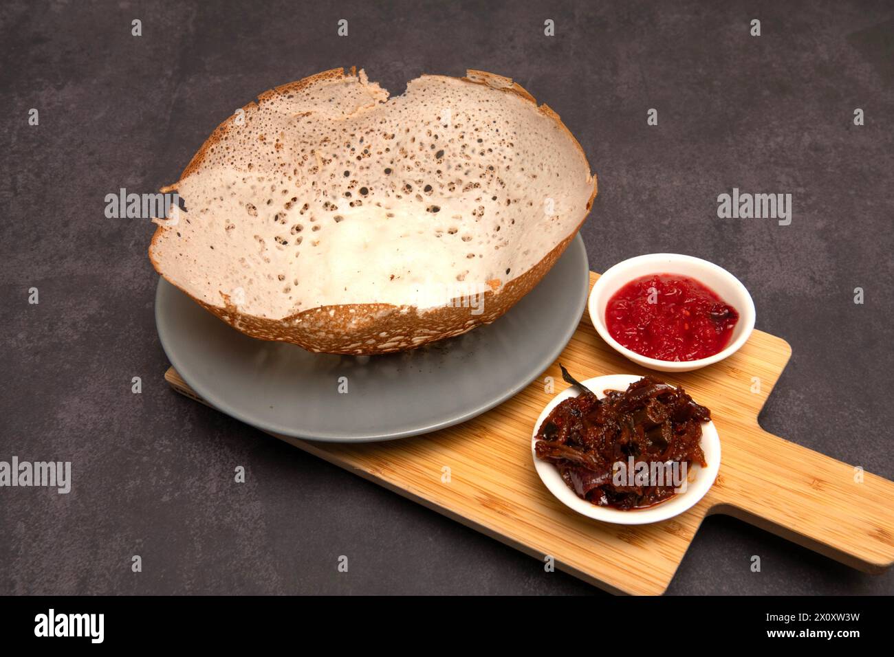 Sri Lankan food. Plain hopper Stock Photo Alamy