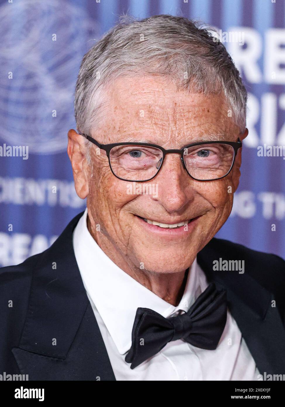 LOS ANGELES, CALIFORNIA, USA - APRIL 13: Bill Gates arrives at the 10th Annual Breakthrough Prize Ceremony held at the Academy Museum of Motion Pictures on April 13, 2024 in Los Angeles, California, United States. (Photo by Xavier Collin/Image Press Agency) Stock Photo