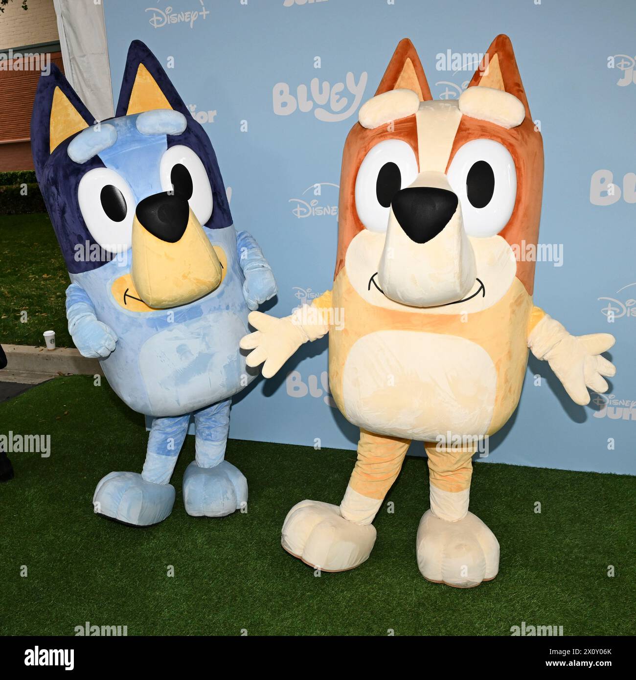 April 13, 2024, Burbank, California, U.S.: Bluey and Bingo atttend ...