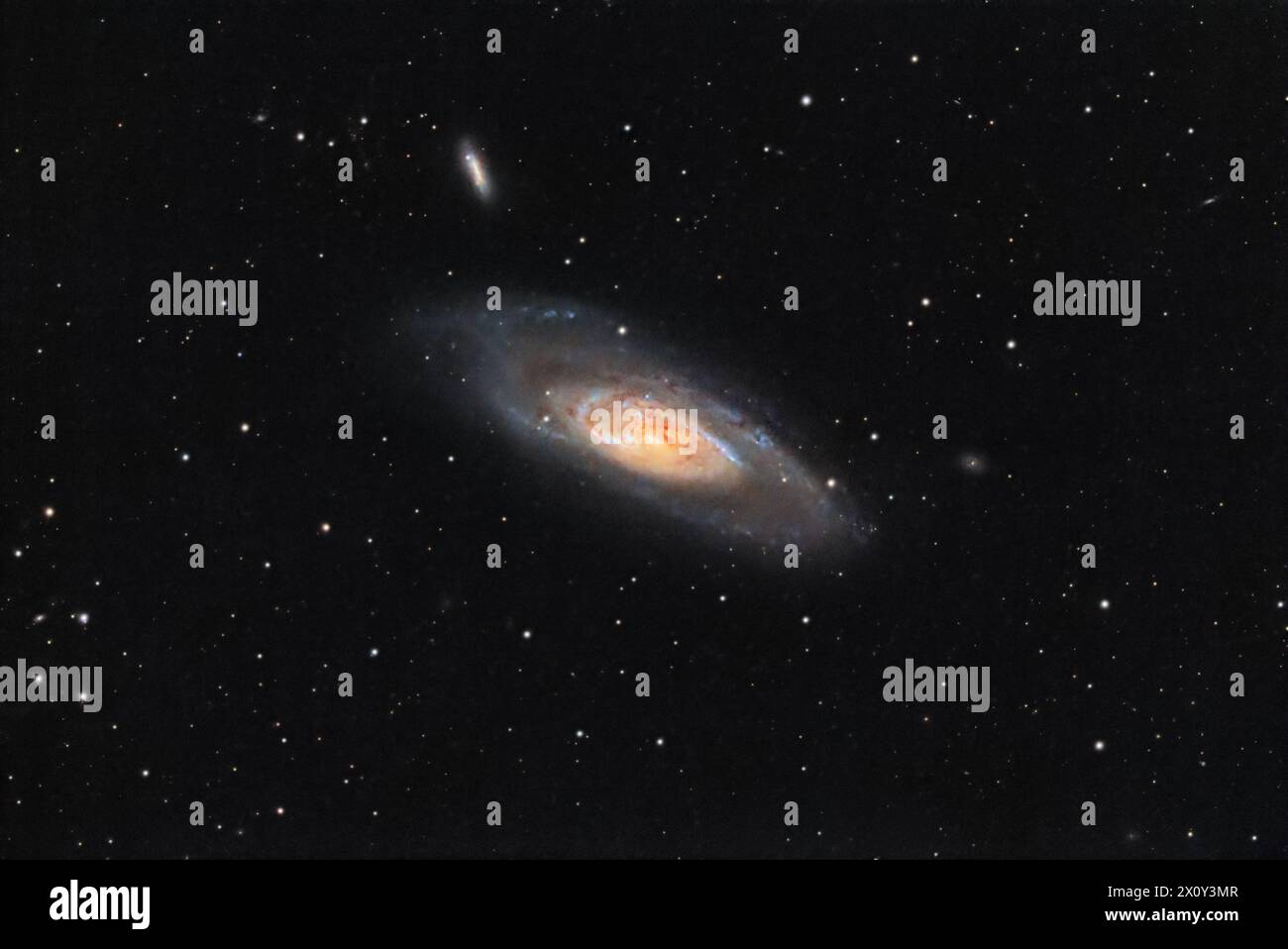 Messier 106 galaxy from backyard Stock Photo - Alamy