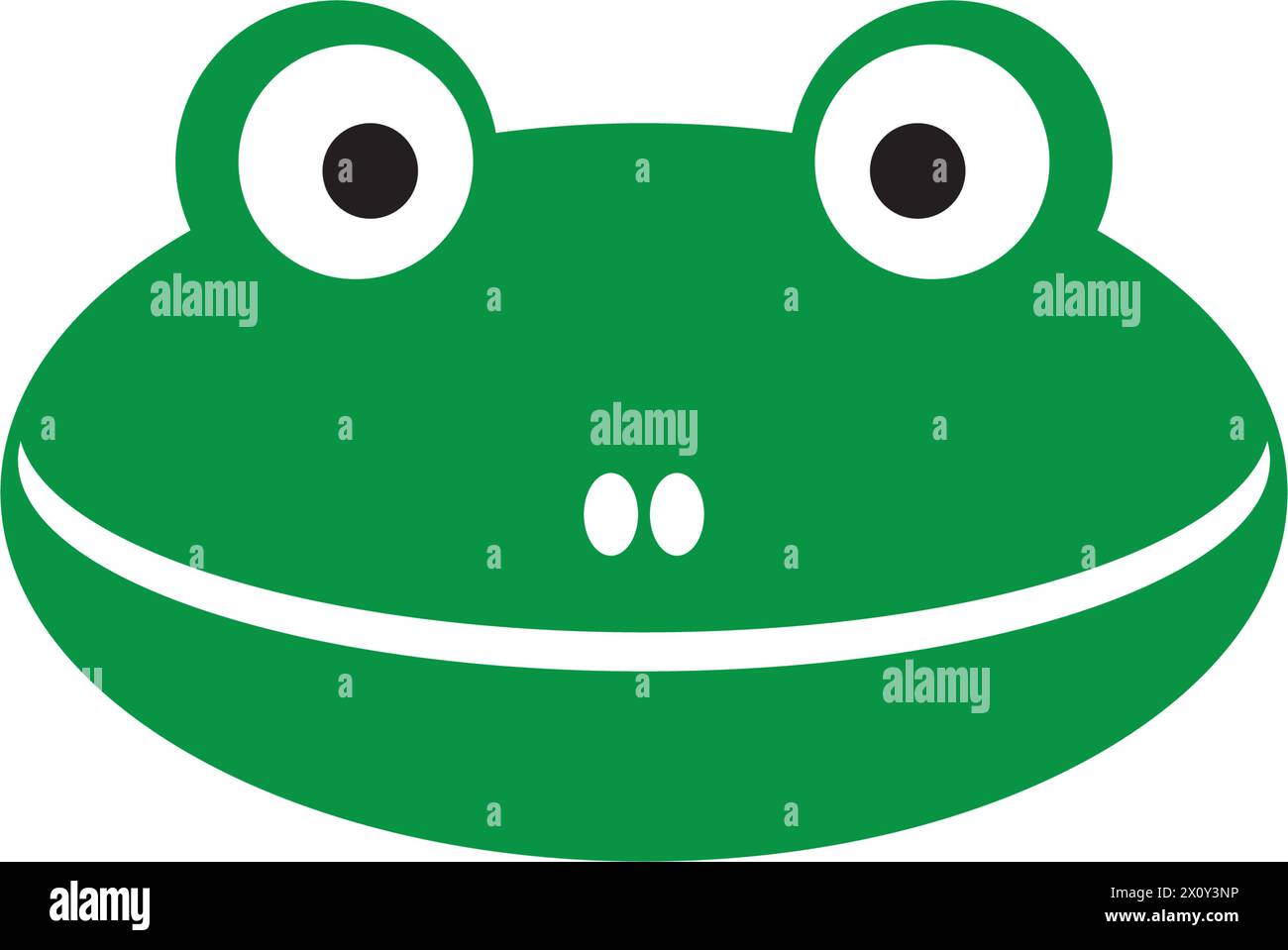 Frog Logo Template vector illustration design Stock Vector