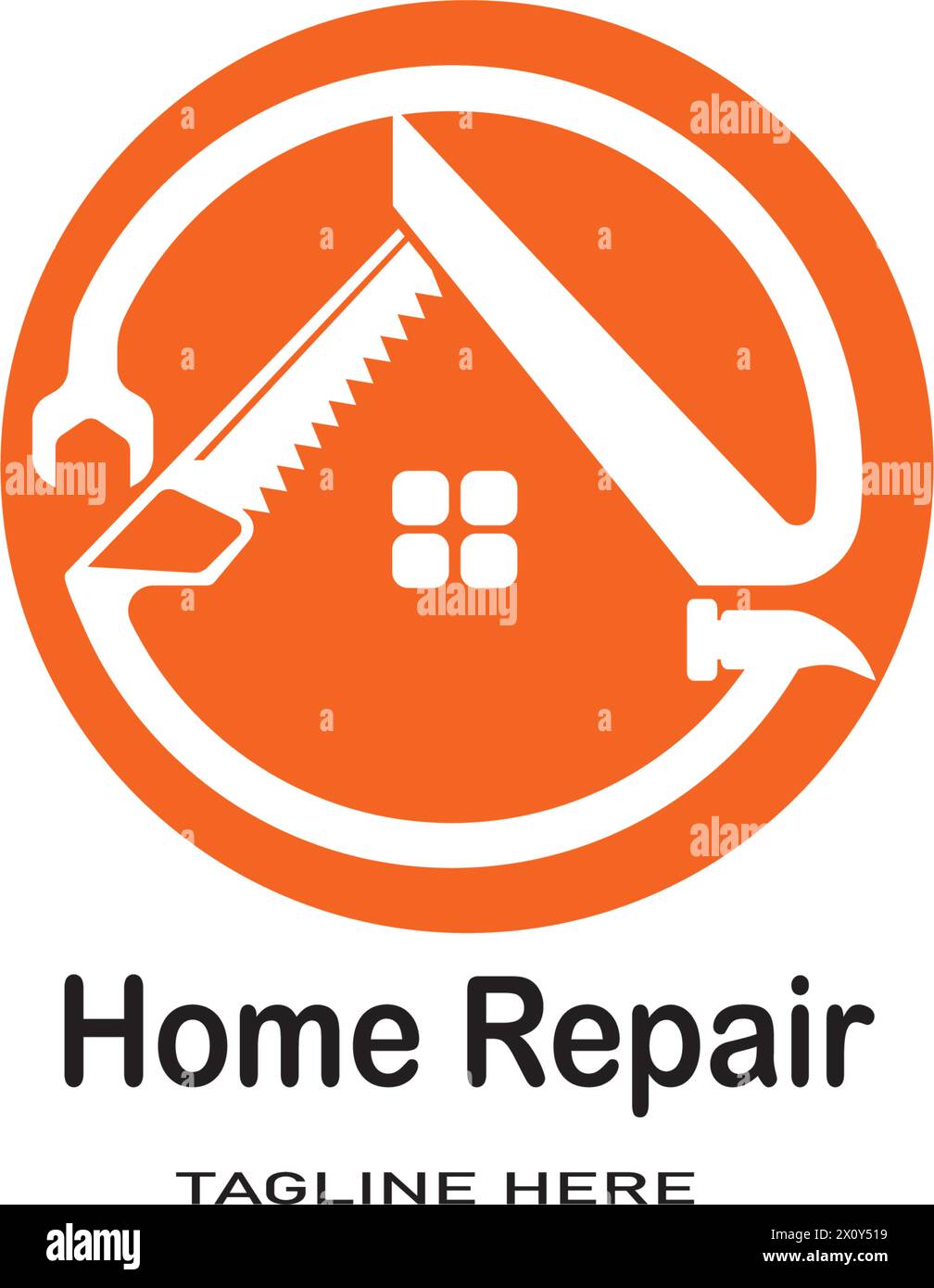 Home Repair logo template vector icon design Stock Vector