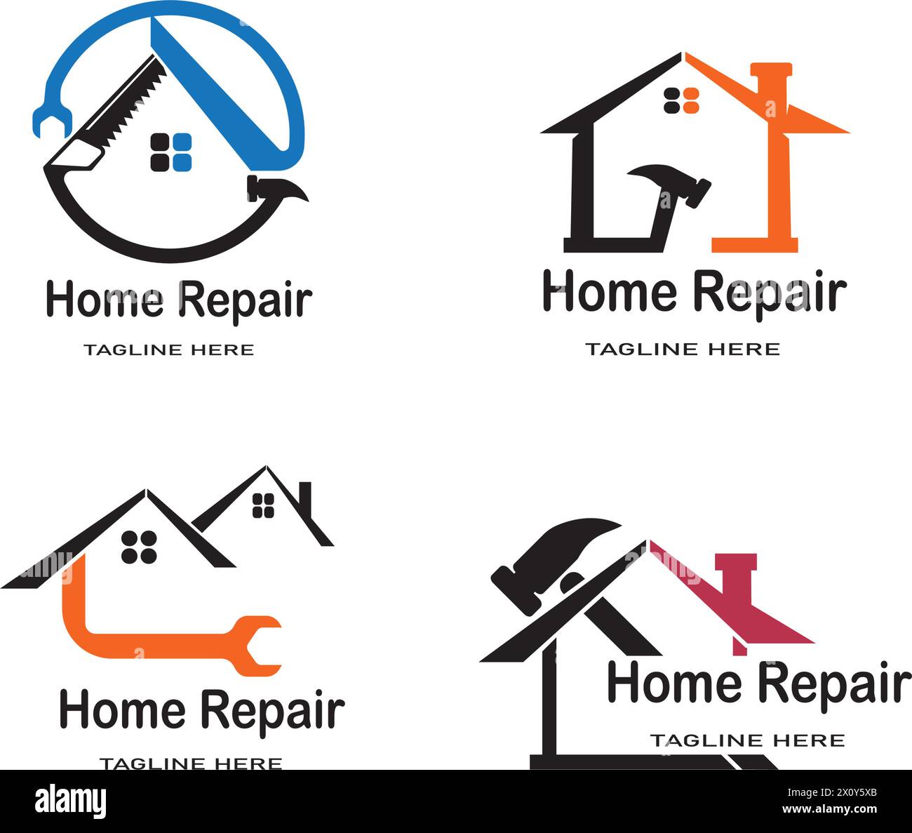 Home Repair logo template vector icon design Stock Vector
