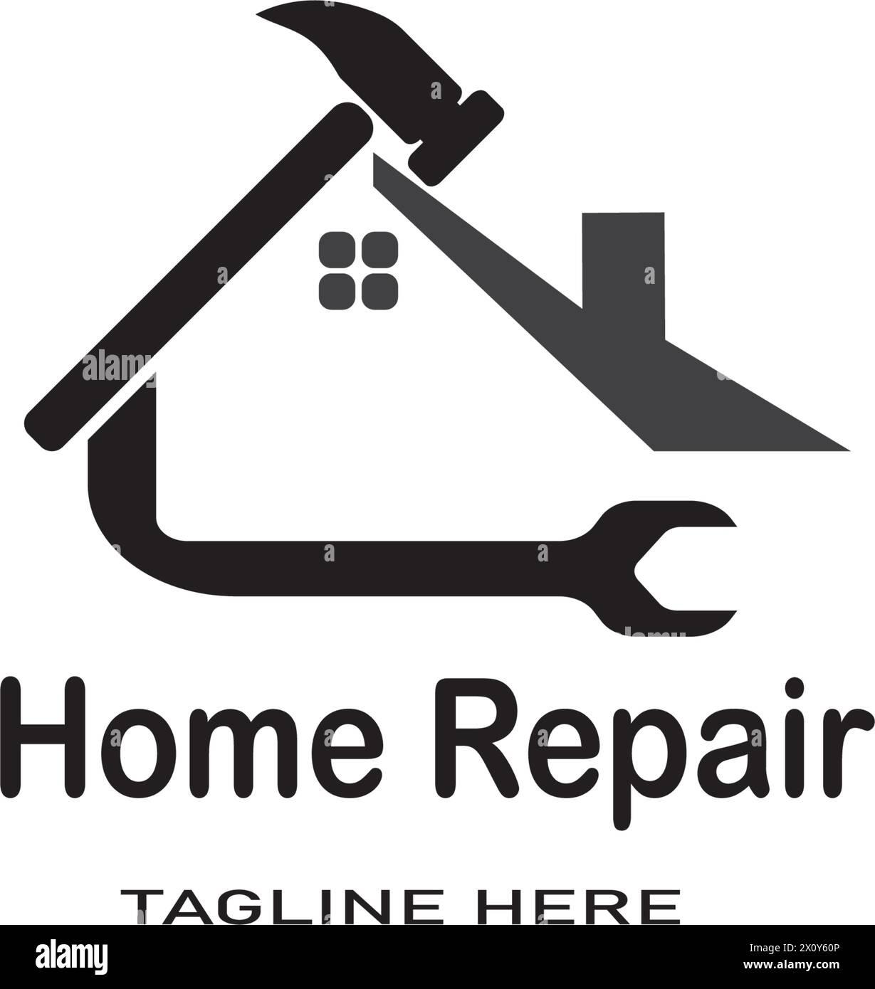Home repair logo template Stock Vector Images - Alamy