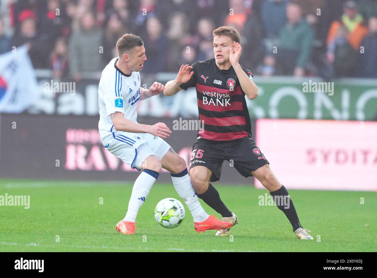 Superliga match between FC Midtjylland and FC Copenhagen at MCH Arena ...