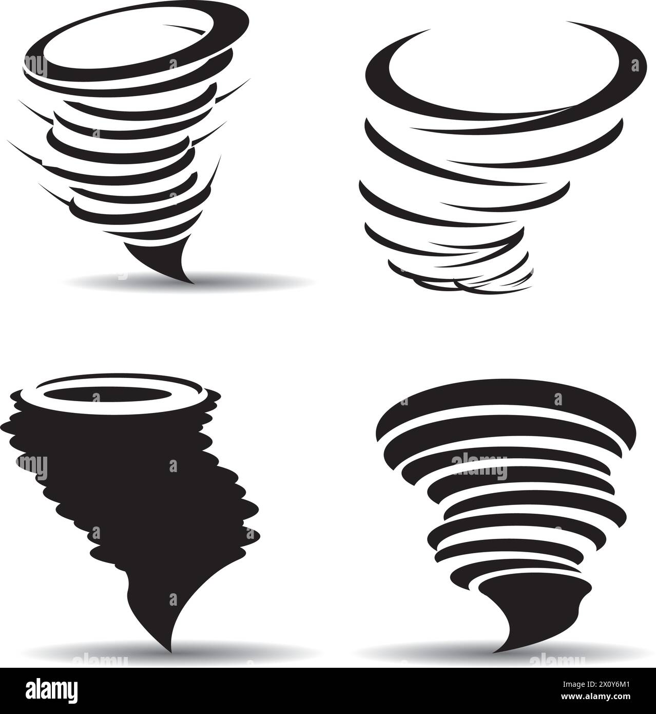tornado icon logo vector design template Stock Vector