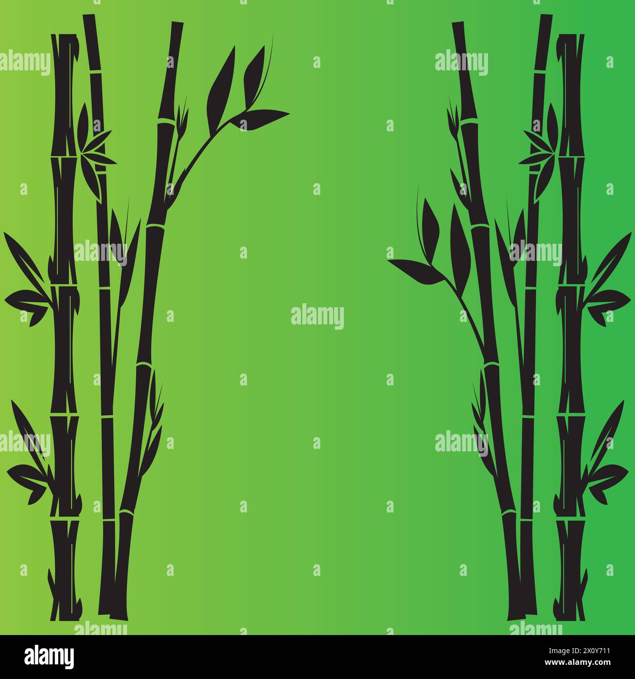 Bamboo logo vector icon illustration design Stock Vector