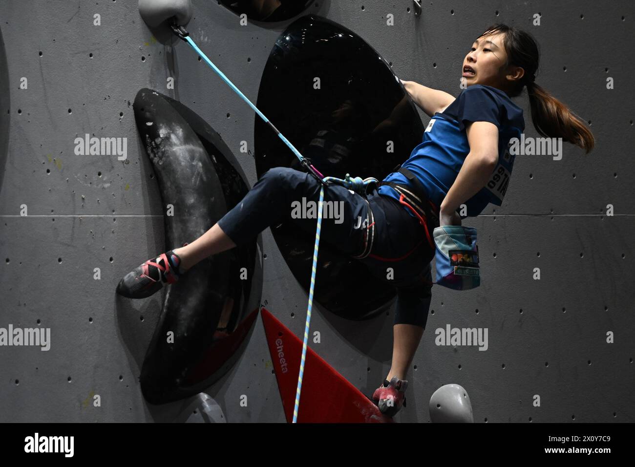 Suzhou, China's Jiangsu Province. 14th Apr, 2024. Tanii Natsuki of