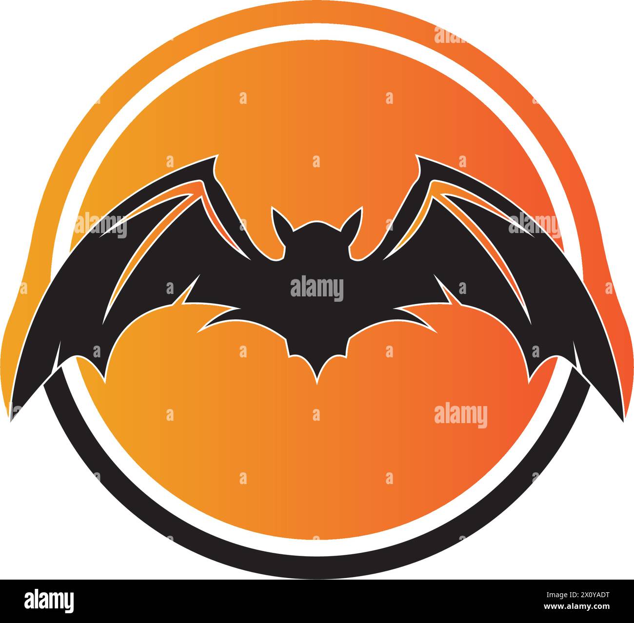 Bat icon for web. Isolated on white background illustration Stock ...