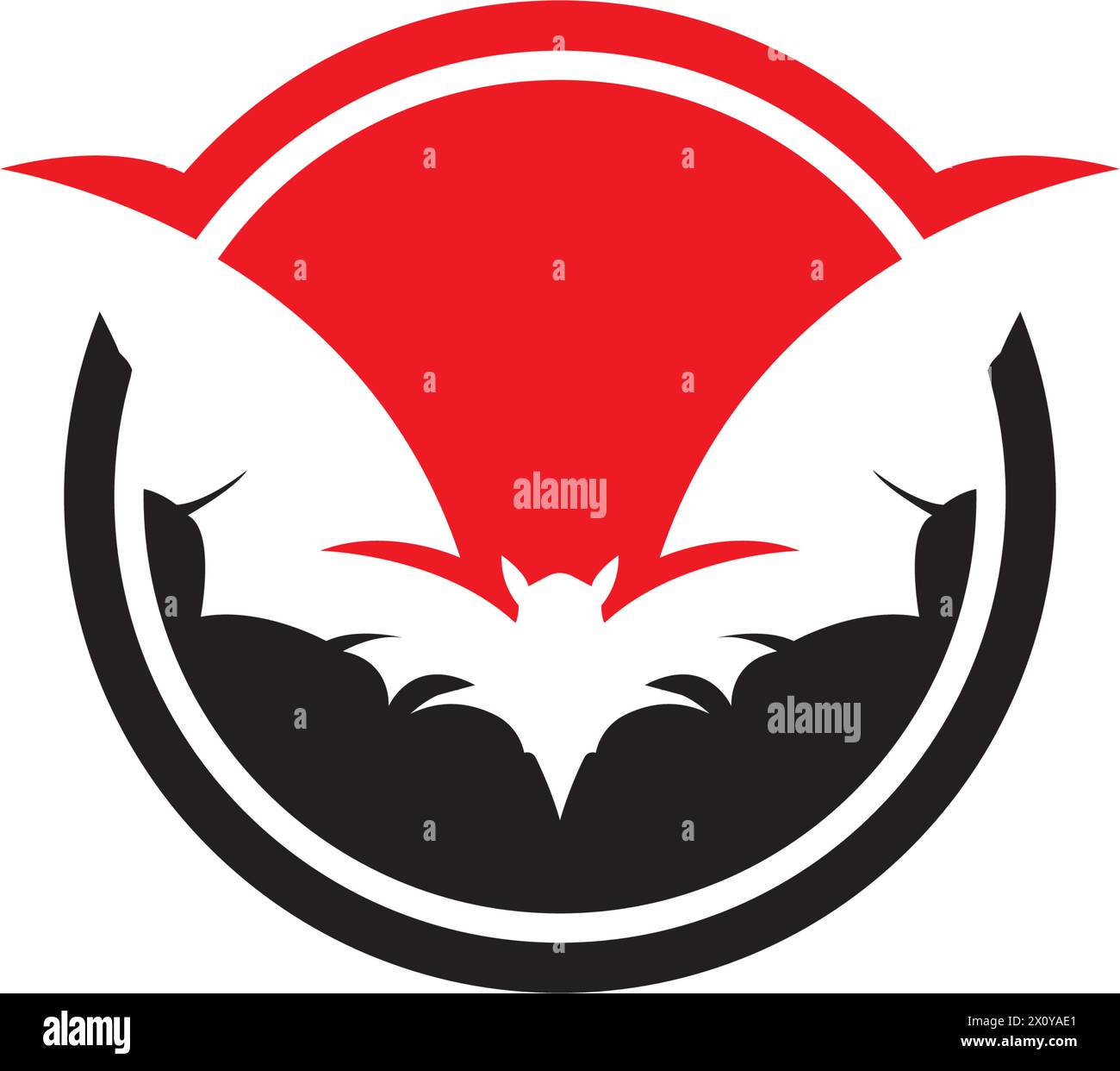 Bat icon for web. Isolated on white background illustration Stock ...