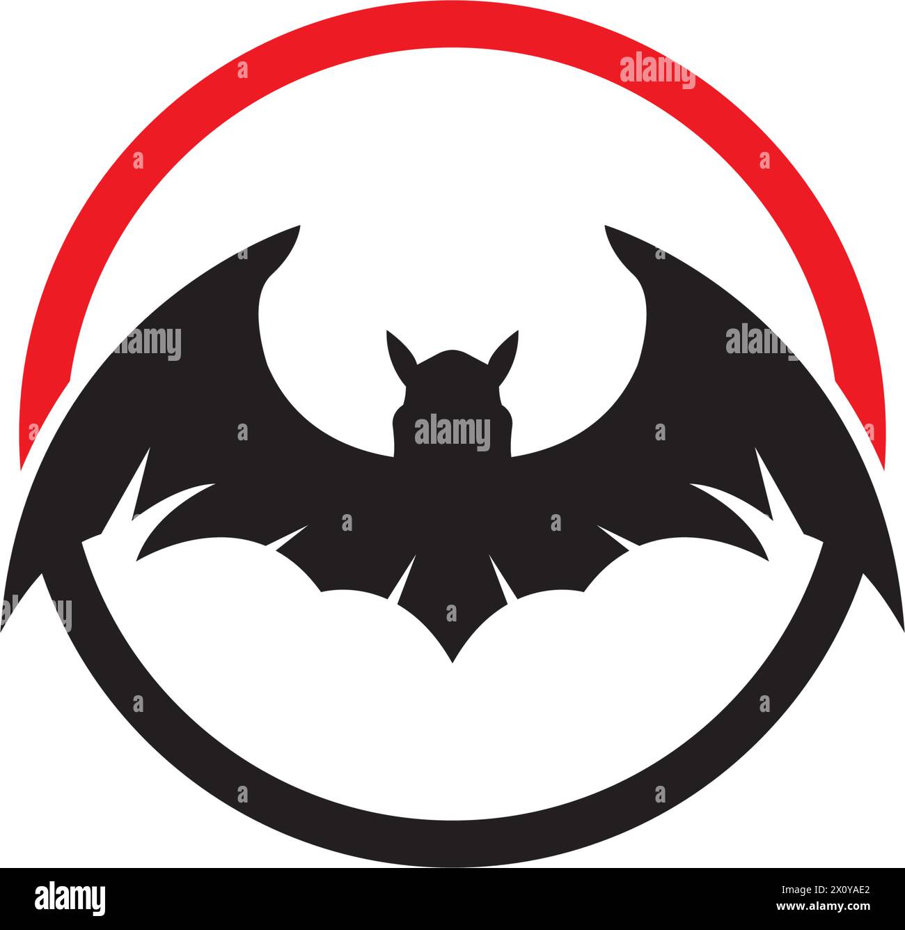 Bat icon for web. Isolated on white background illustration Stock Vector