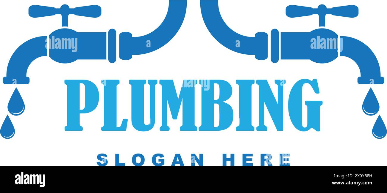 Plumbing logo vector icon illustration design Stock Vector