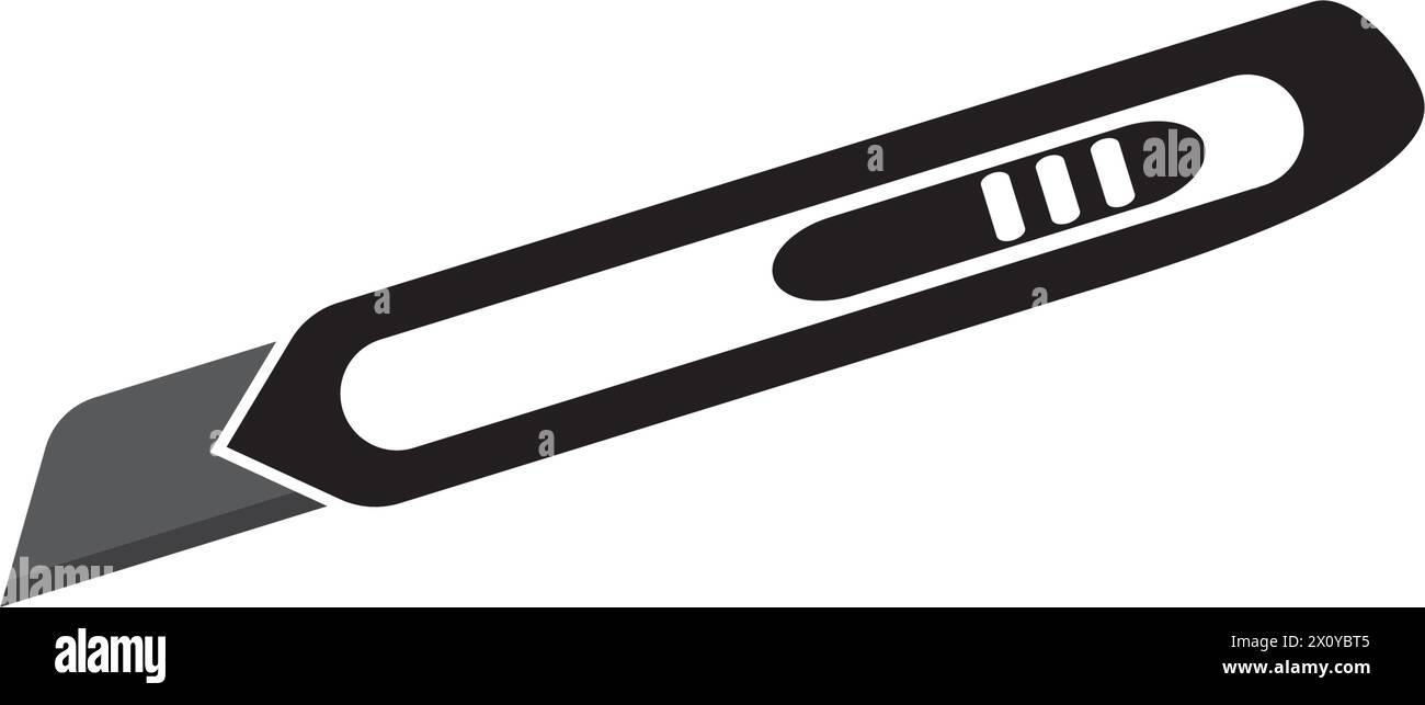 cutter knife stationery icon vector design template Stock Vector