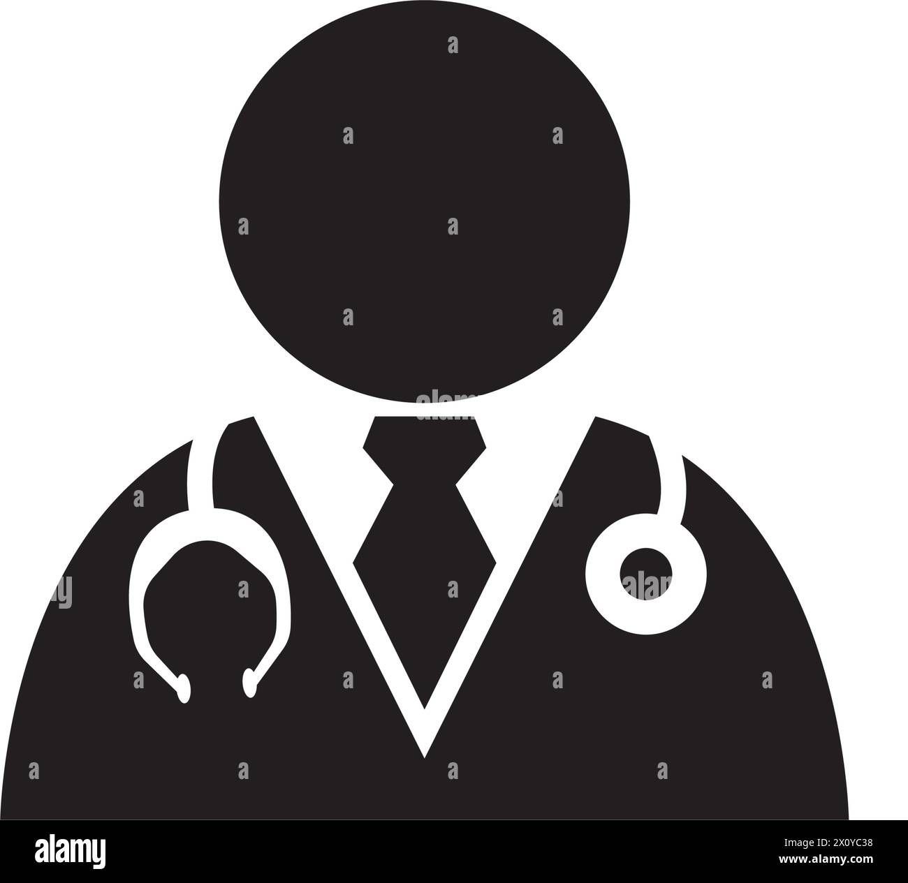 Doctor icon flat vector illustration Stock Vector Image & Art - Alamy