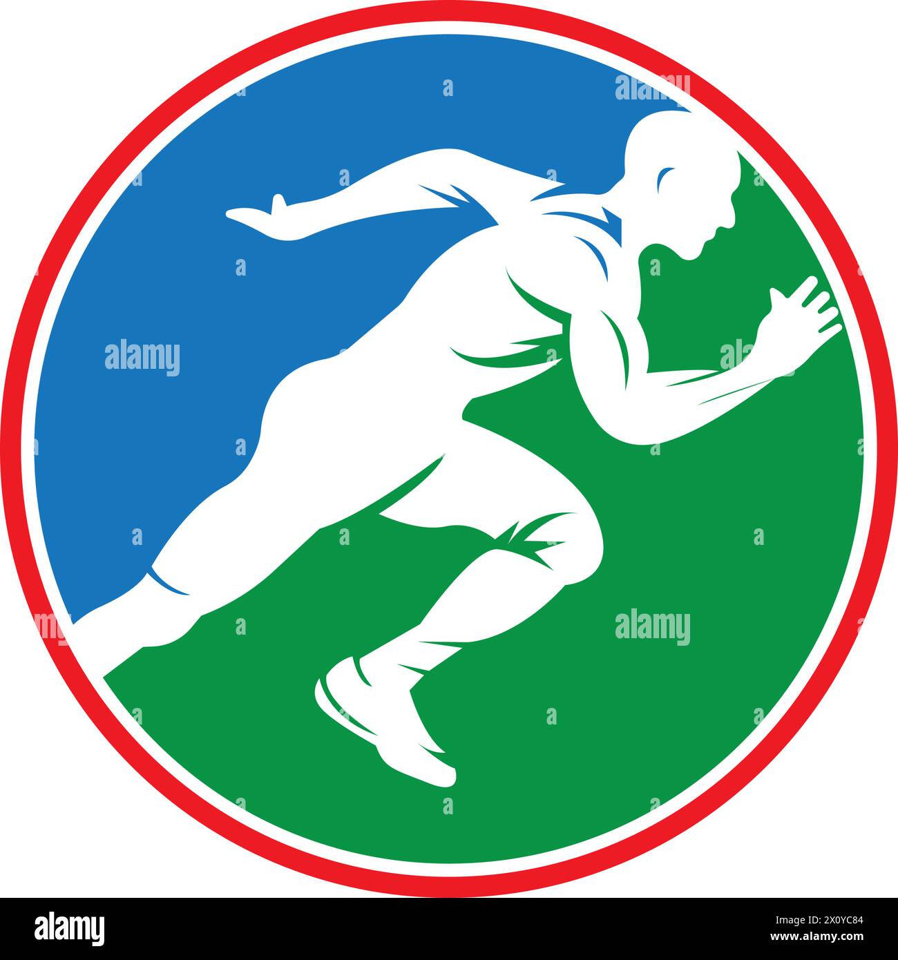 running icon. vector illustration symbol design. Stock Vector