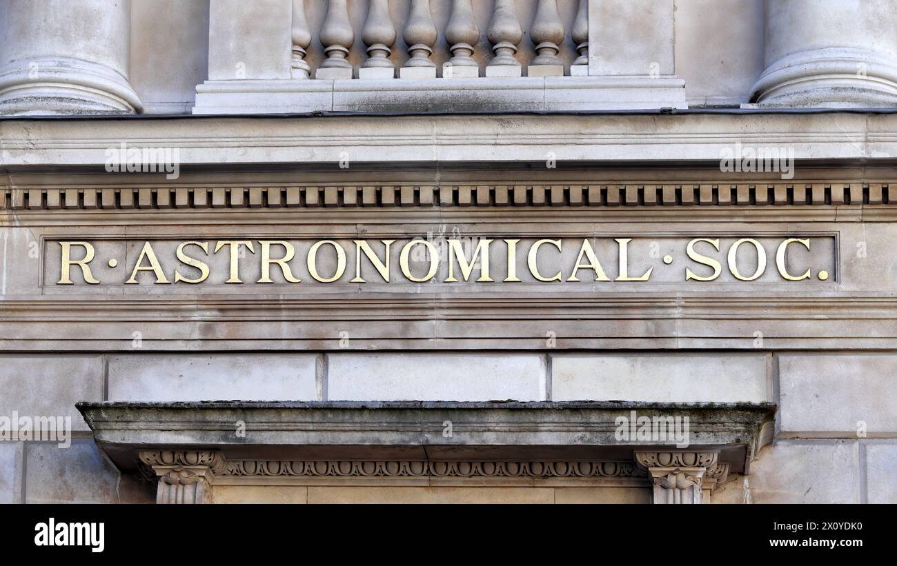 London headquarters of the Royal Astronomical Society (RAS) in Burlington House Stock Photo