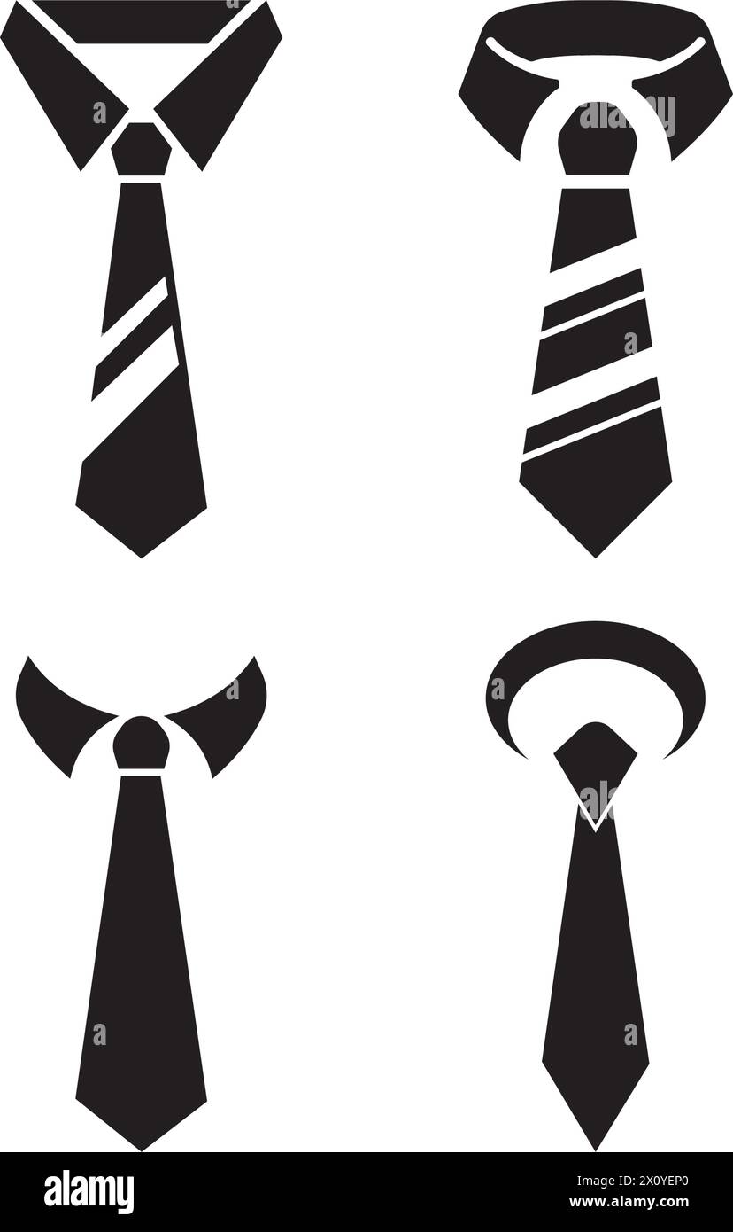 necktie icon logo vector design template Stock Vector Image & Art - Alamy