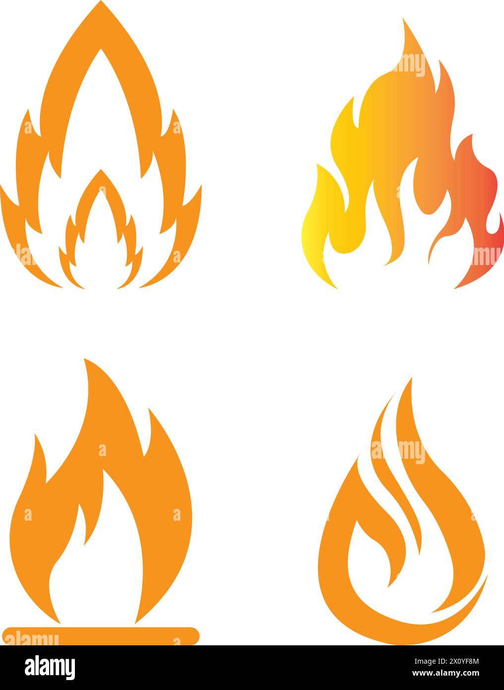 fire icon logo vector design template Stock Vector Image & Art - Alamy