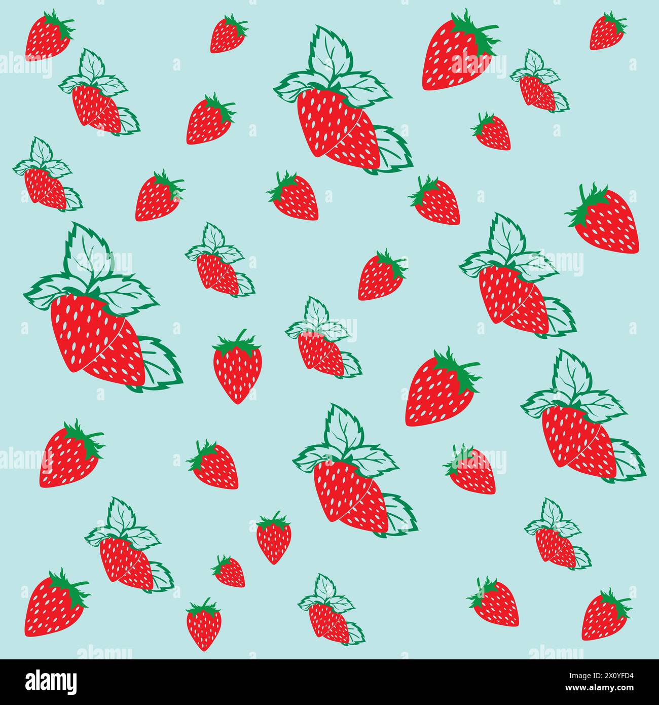 Strawberry fruit icon logo, vector design illustration Stock Vector