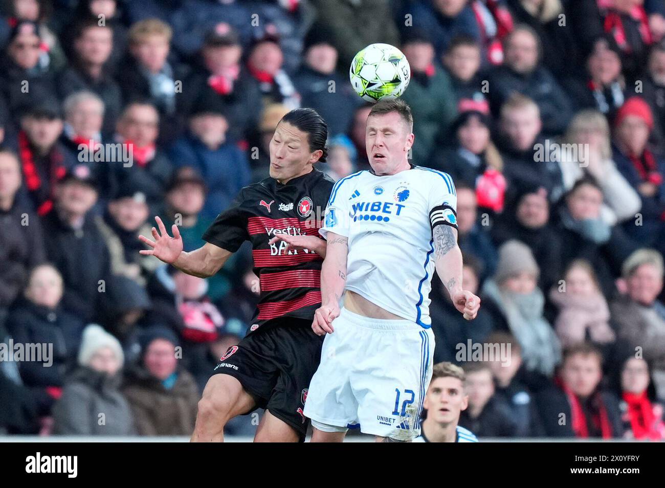 Super League match between FC Midtjylland and FC Copenhagen at MCH ...