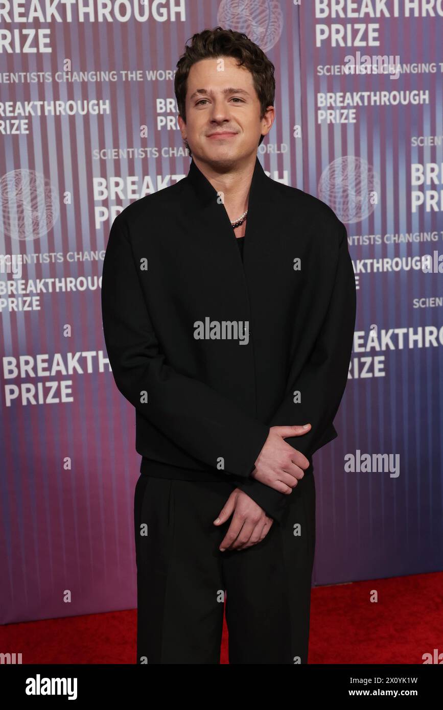 Charlie Puth attends the 2024 Breakthrough Prize Ceremony at Academy Museum of Motion Pictures on April 13, 2024 in Los Angeles, California. Photo: CraSH/imageSPACE Stock Photo
