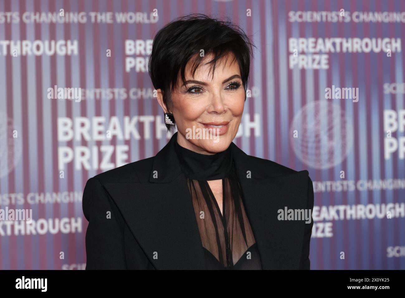 Kris Jenner attends the 2024 Breakthrough Prize Ceremony at Academy Museum of Motion Pictures on April 13, 2024 in Los Angeles, California. Photo: CraSH/imageSPACE Stock Photo