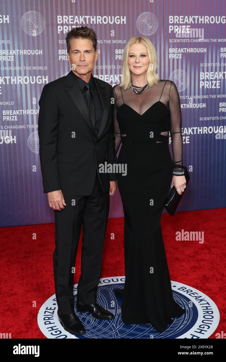 Rob Lowe and Sheryl Berkoff attends the 2024 Breakthrough Prize Ceremony at Academy Museum of Motion Pictures on April 13, 2024 in Los Angeles, California. Photo: CraSH/imageSPACE Stock Photo